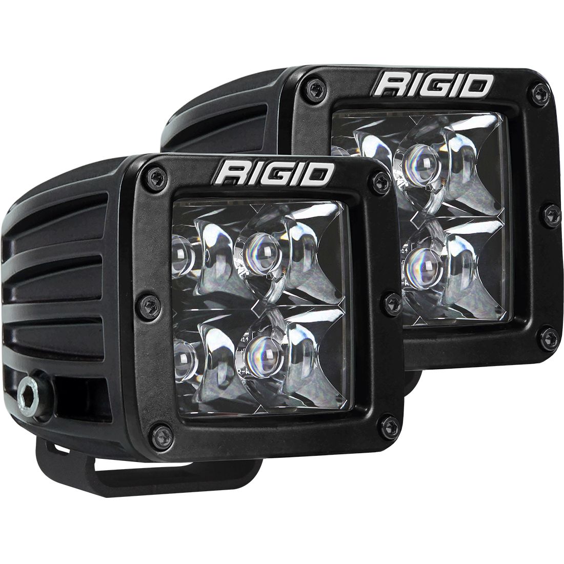 RIGID D-Series PRO Midnight Spot LED Pods — Pair