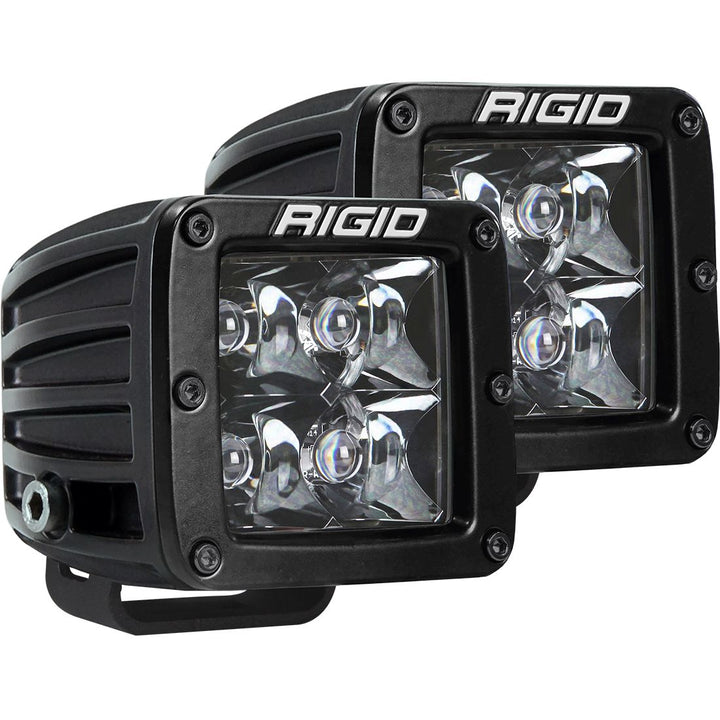 RIGID D-Series PRO Midnight Spot LED Pods — Pair